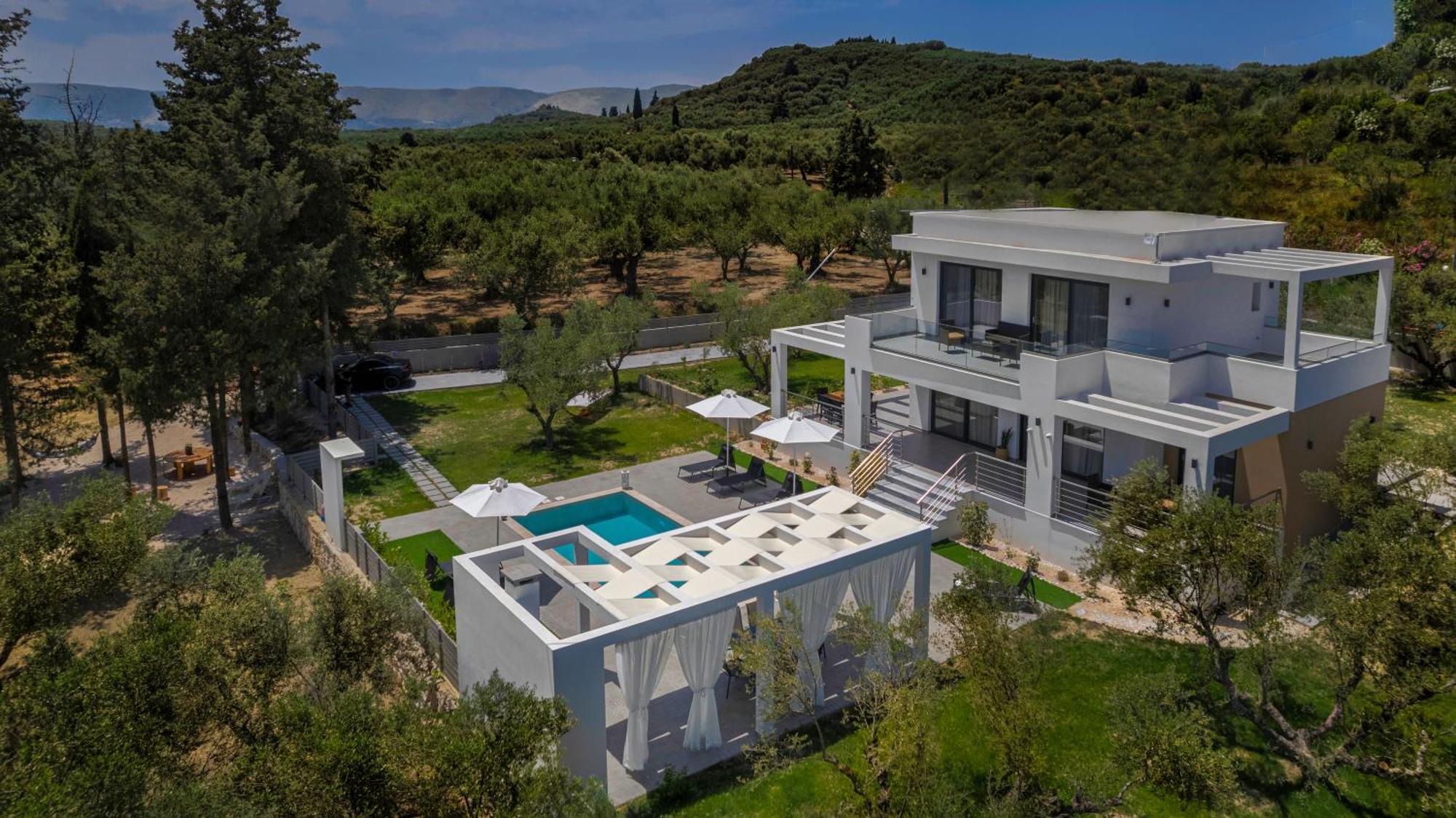 Johnny'S White Luxury Villa Tsilivi  Exterior foto